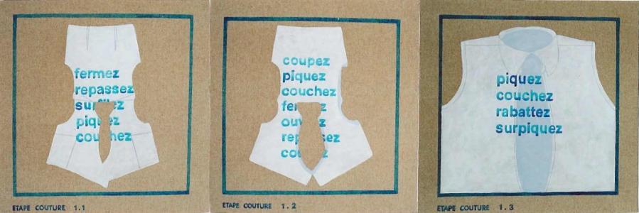 Etapes couture 1 triptyque